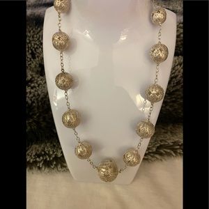 Silver 925  carved Harmony Ball necklace